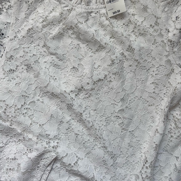 Charter Club Women's Ivory Lace Blouse - Picture 3 of 7